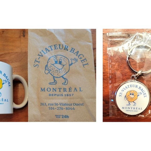 St Viateur key chain + St Viateur Bagel mug, Brand new with bag - Picture 8 of 8